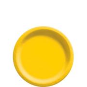 Yellow Extra Sturdy Paper Dessert Plates, 6.75in, 50ct